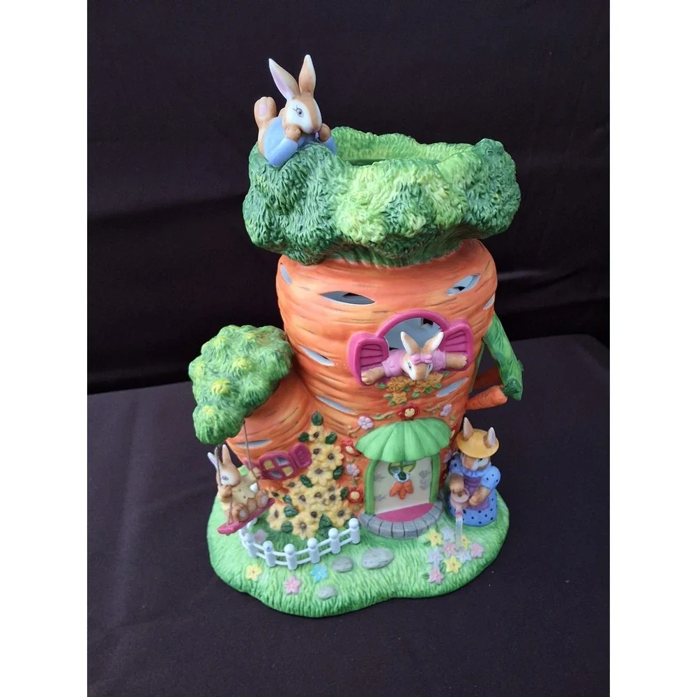PartyLite Carrot House Tealight Candle Holder. Retired NEW Open Box! - Picture 2 of 13